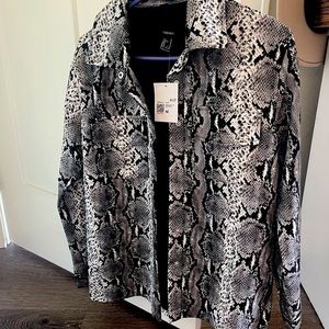 NWT Snakeskin jacket